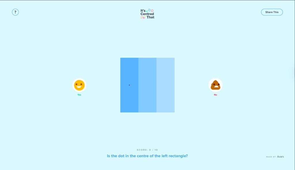 It's Centred That game screenshot