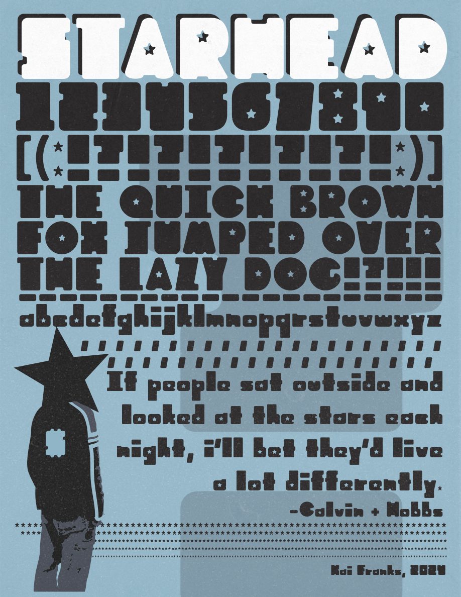 StarHead type specimen