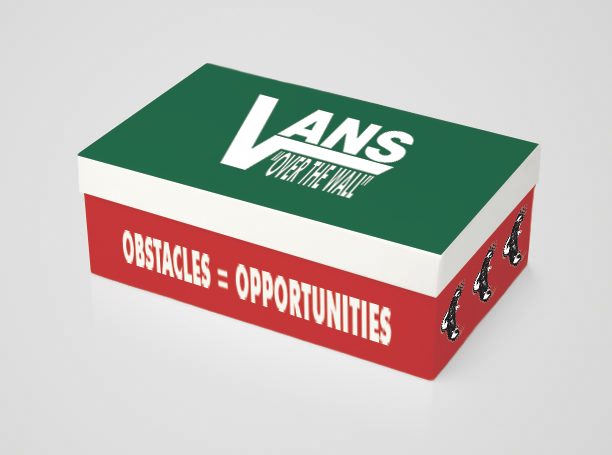 Vans Over the Wall shoebox mockup