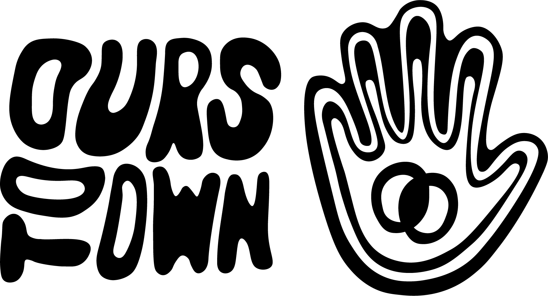 Ours To Own hand mark with interlocking rings