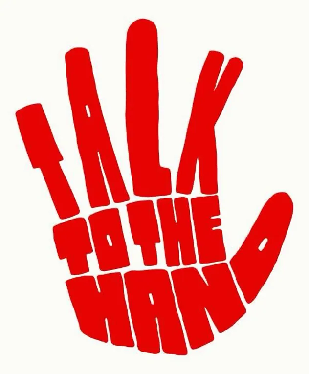 Talk to the hand graphic