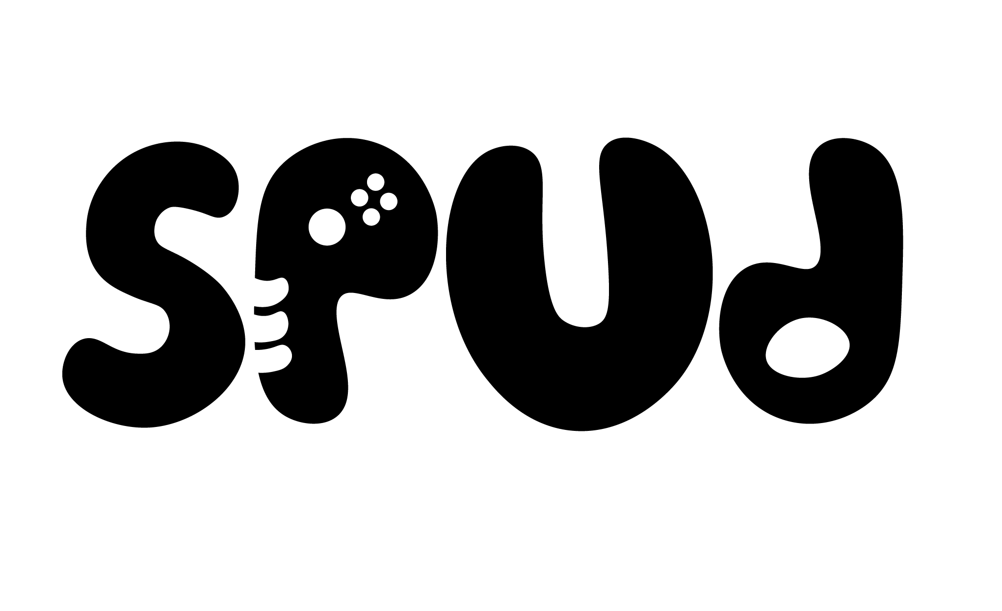 SPUD wordmark logo with organic potato-shaped letterforms